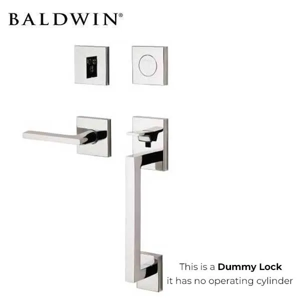Baldwin Estate - 85390.LFD - Minneapolis Sectional Handleset - Full Dummy - 150 - PVD Lifetime Satin Nickel - Grade 2 - LH