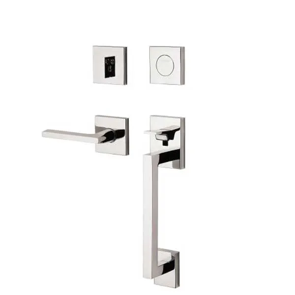 Baldwin Estate - 85390.LFD - Minneapolis Sectional Handleset - Full Dummy - 150 - PVD Lifetime Satin Nickel - Grade 2 - LH