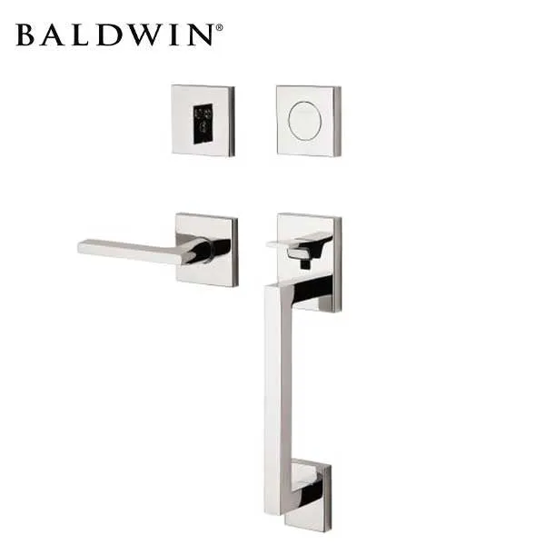 Baldwin Estate - 85390.LFD - Minneapolis Sectional Handleset - Full Dummy - 150 - PVD Lifetime Satin Nickel - Grade 2 - LH