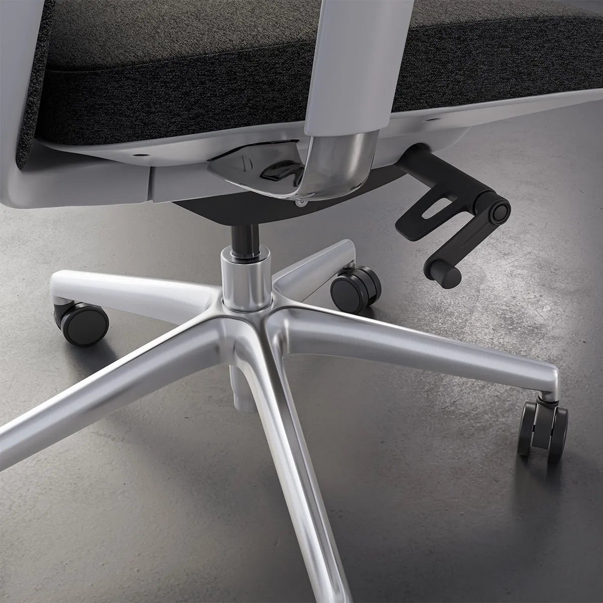 BDI Coda 3522 Ergonomic Task Chair with High-Performance Mesh Fabric (Oyster & Grey)