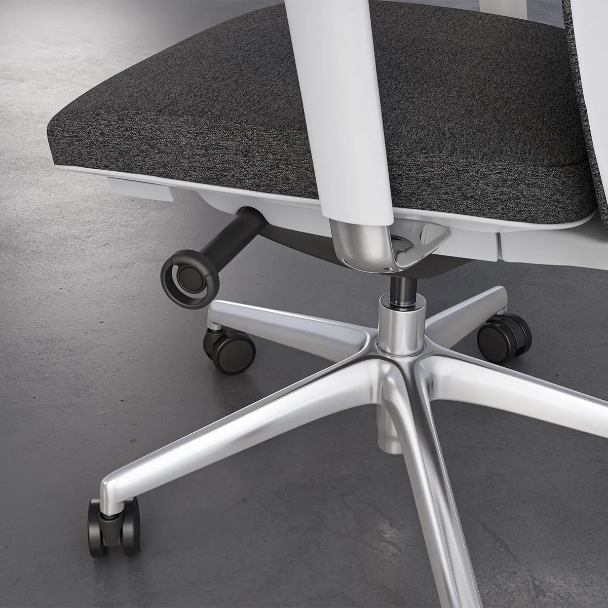 BDI Coda 3522 Ergonomic Task Chair with High-Performance Mesh Fabric (Oyster & Grey)