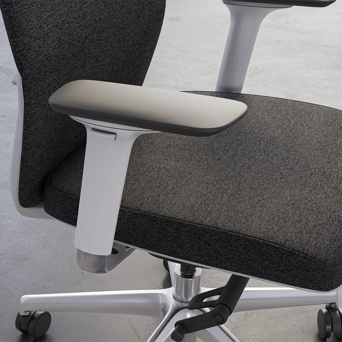 BDI Coda 3522 Ergonomic Task Chair with High-Performance Mesh Fabric (Oyster & Grey)
