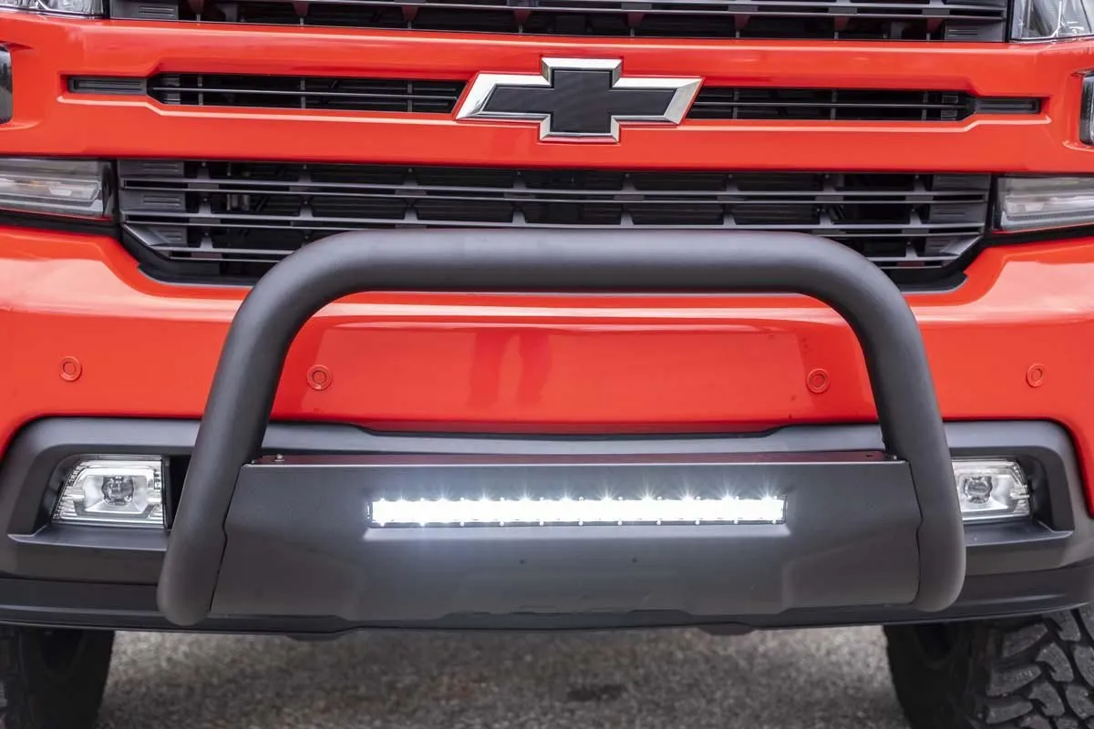 Black LED Bull Bar - Chevy Silverado 1500 2WD/4WD (2019-2022)