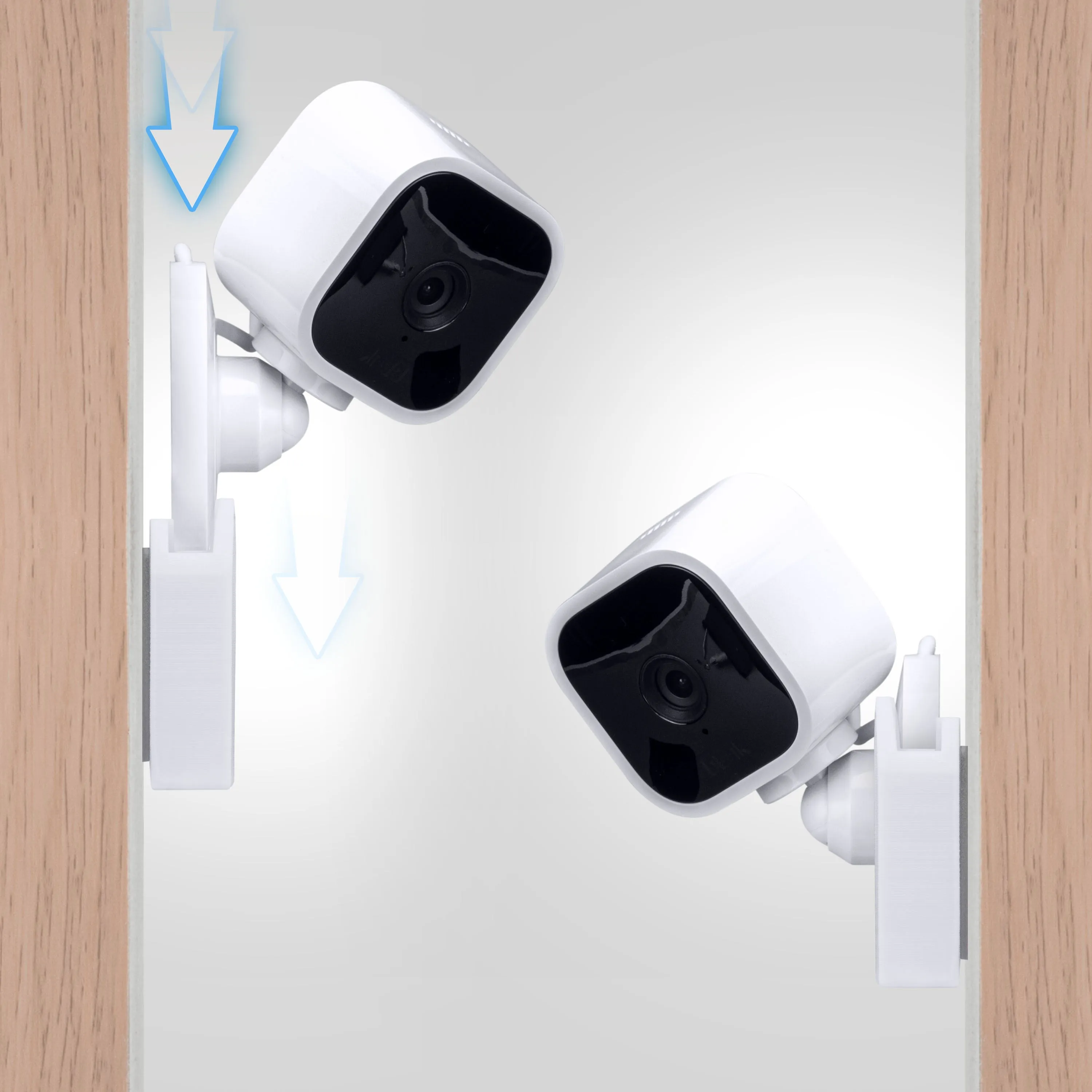 Blink Mini Camera Adhesive Wall Mount Holder - Easy to Install - 2 Pack (02)