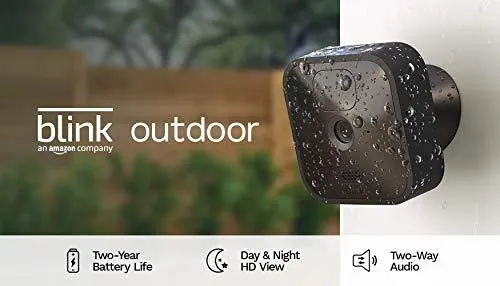 Blink Outdoor – wireless, weather-resistant HD security camera with two-year battery life and motion detection, set up in minutes – 5 camera kit