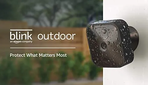 Blink Outdoor – wireless, weather-resistant HD security camera with two-year battery life and motion detection, set up in minutes – 5 camera kit