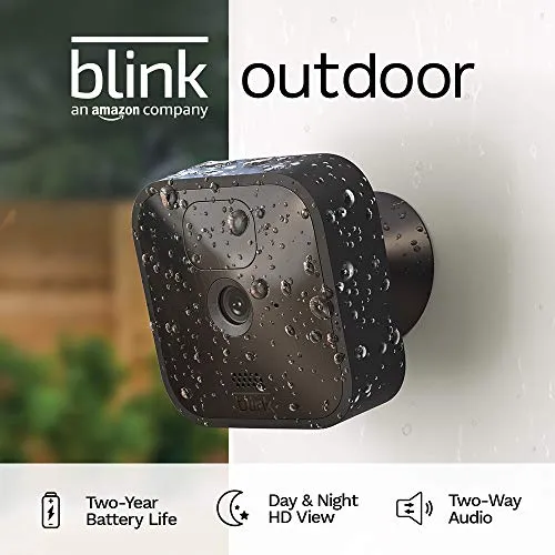 Blink Outdoor – wireless, weather-resistant HD security camera with two-year battery life and motion detection, set up in minutes – 5 camera kit