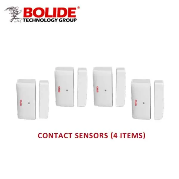Bolide - Wireless Alarm Security Kit - 9 Pieces - Motion Sensors / Smart Plug / Central Hub - Self monitored security system -  App Controlled - White