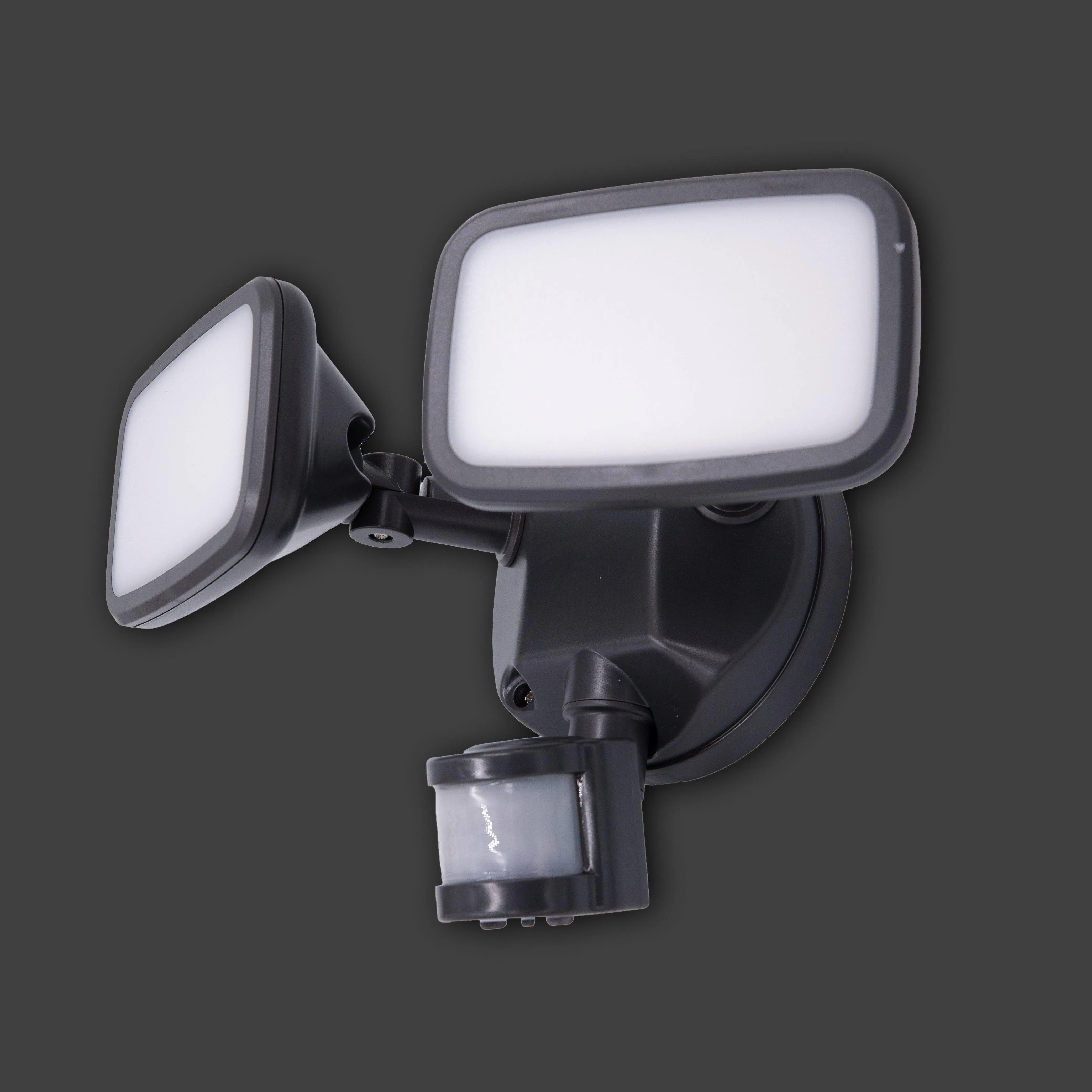 Bordeaux Twin Security Spotlight - Dark Grey
