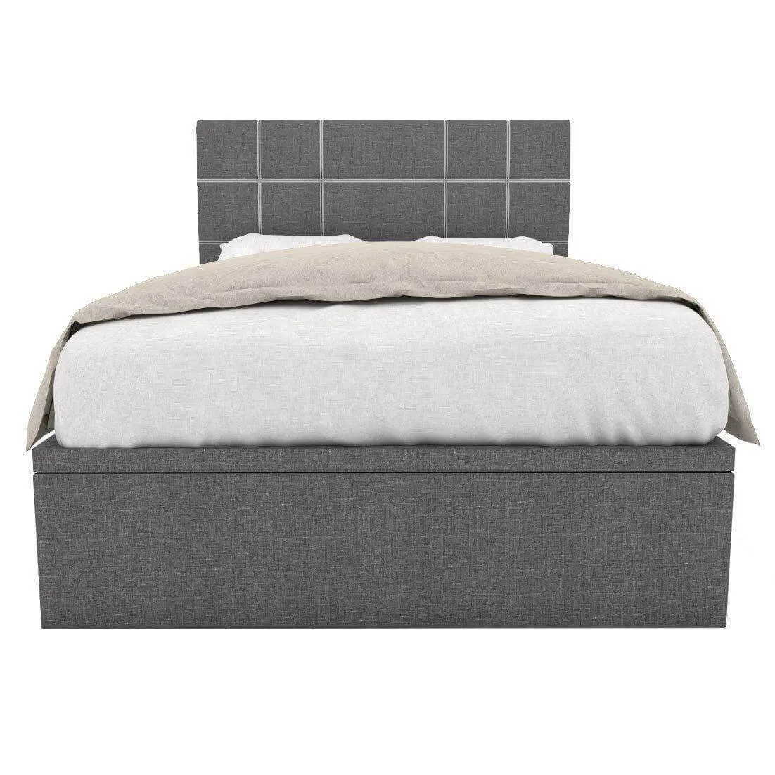 Boris Storage Bed Frame (Water Repellent)   Honey Advanced Active 10 Inch Pocketed Spring Mattress