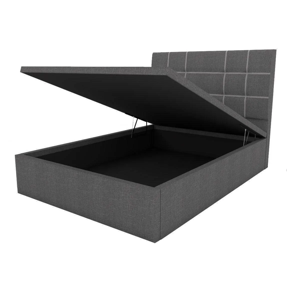 Boris Storage Bed Frame (Water Repellent)   Honey Advanced Active 10 Inch Pocketed Spring Mattress