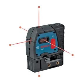 Bosch GPL 5 Laser Level, 100 ft,  /-1/4 in at 100 ft Accuracy, 5-Beam