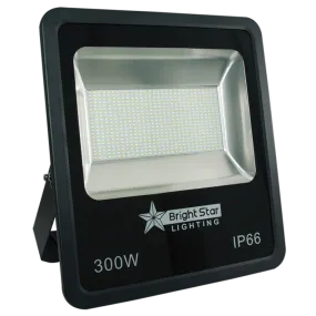 Bright Star Lighting FL005 BLACK Die Cast Aluminium Flood Light with Tempered Glass Lens