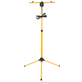 Bright Star Lighting FL009 YELL/BLACK Two Head Metal Floodlight Stand with Waterproof Connection Box and 3 Meter Cable