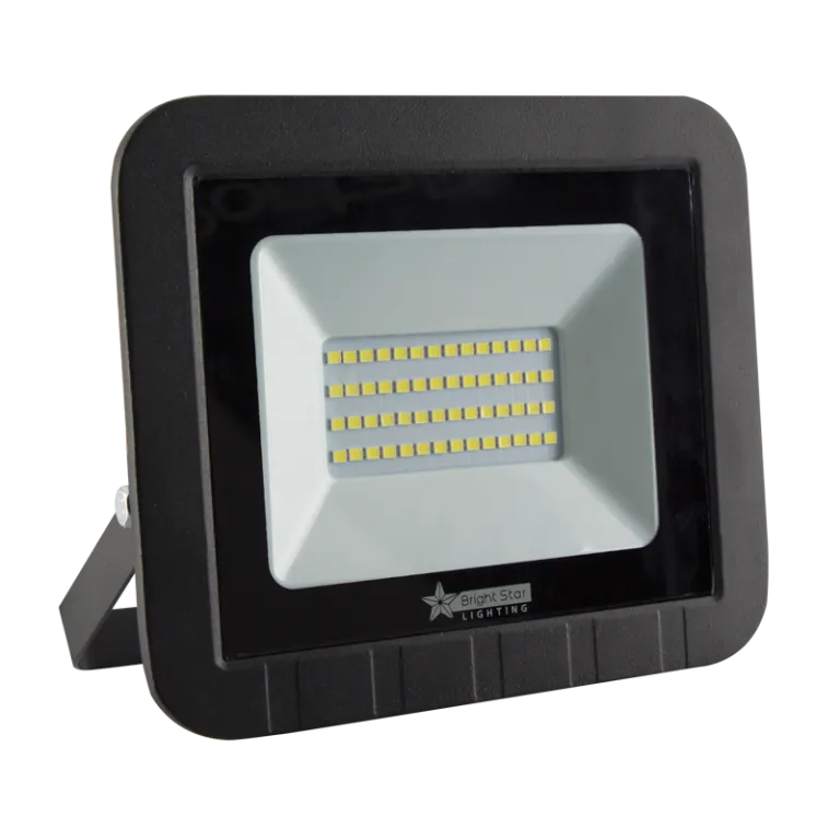 Bright Star Lighting FL013 BLACK LED PVC Flood Light with Tempered Glass Lens