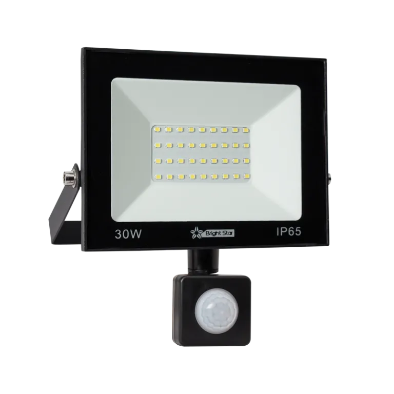 Bright Star Lighting FL033 BLACK LED Die Cast Aluminum Flood Light with Motion Sensor