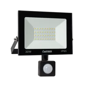 Bright Star Lighting FL033 BLACK LED Die Cast Aluminum Flood Light with Motion Sensor