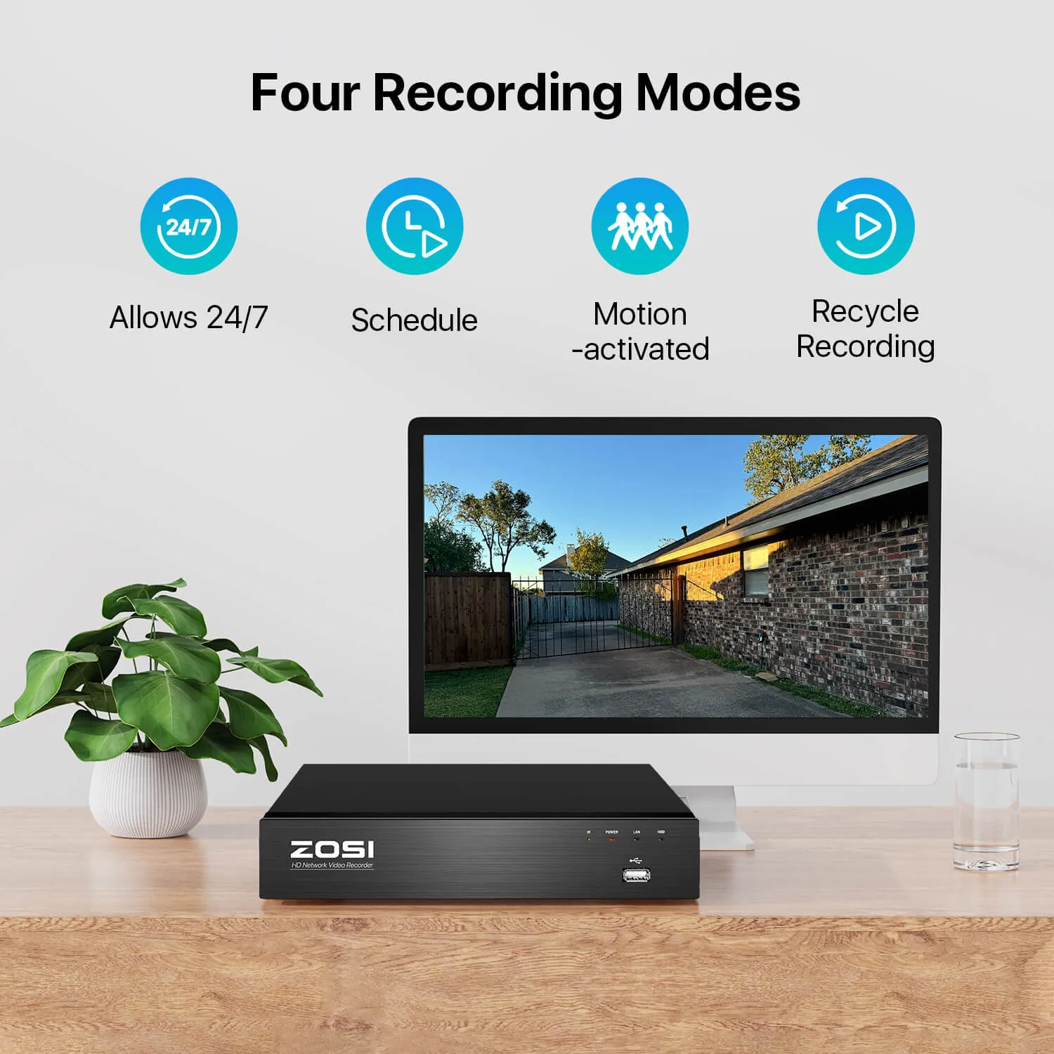 C296/C225/C182 4K Security Camera System   4K 8CH PoE NVR   2TB Hard Drive