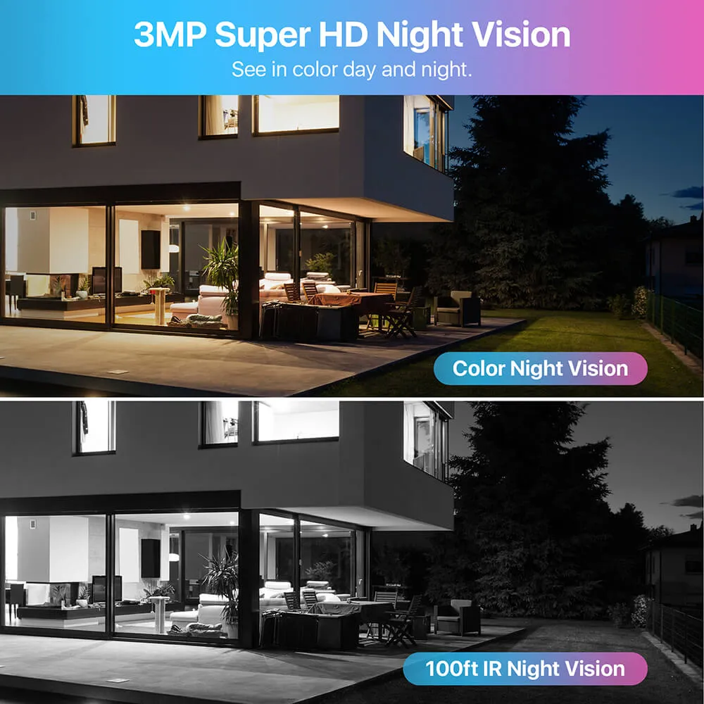 C302 3MP WiFi Security System   12.5 inch LCD Monitor   Up To 8TB
