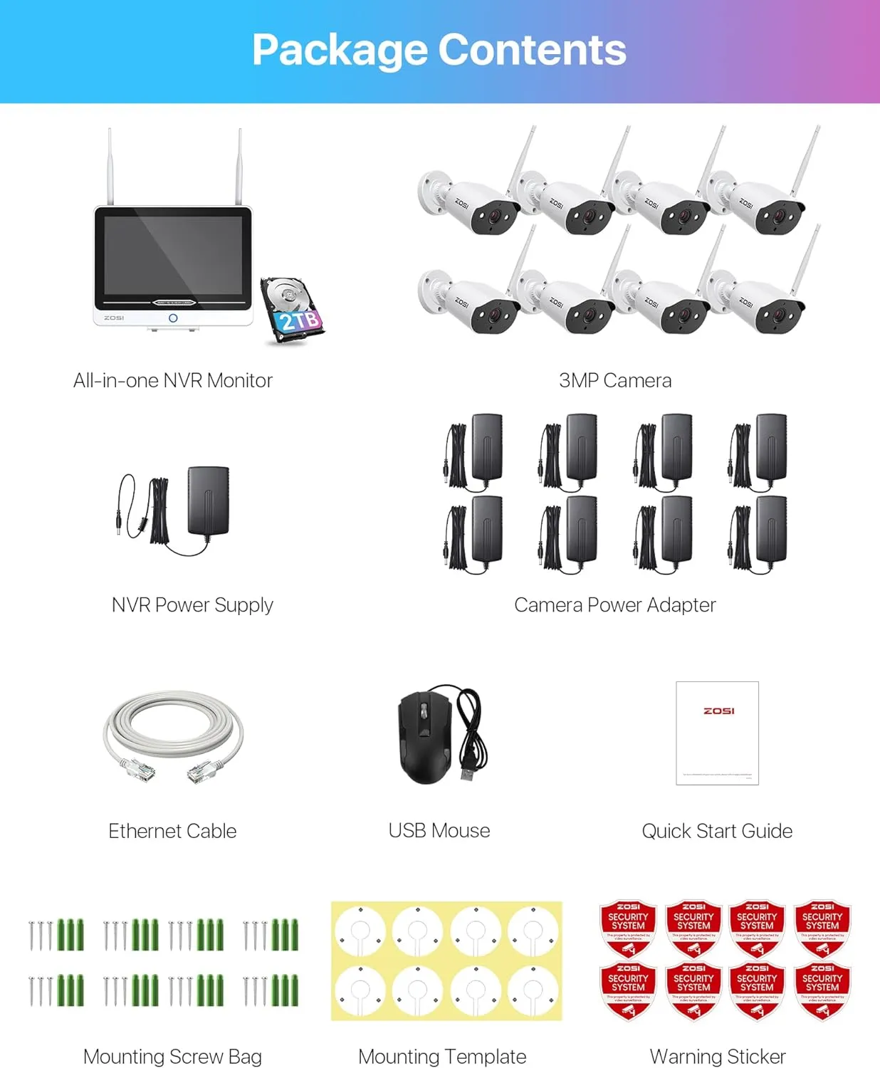 C302 3MP WiFi Security System   12.5 inch LCD Monitor   Up To 8TB