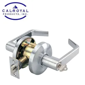 Cal-Royal - SL03 - Cylindrical Leverset - Classroom Function - 2 3/4" Backset - Satin Chrome - Grade 2