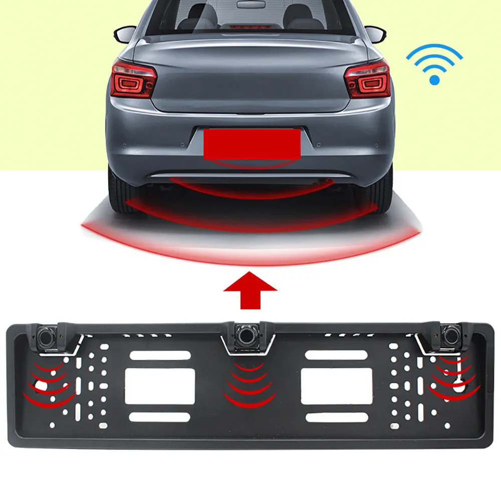 Car Parking Sensor Kit Auto Reversing Radar European License
