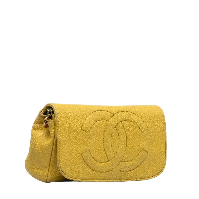 Chanel Cocomark Porch Yellow Caviar   Chanel