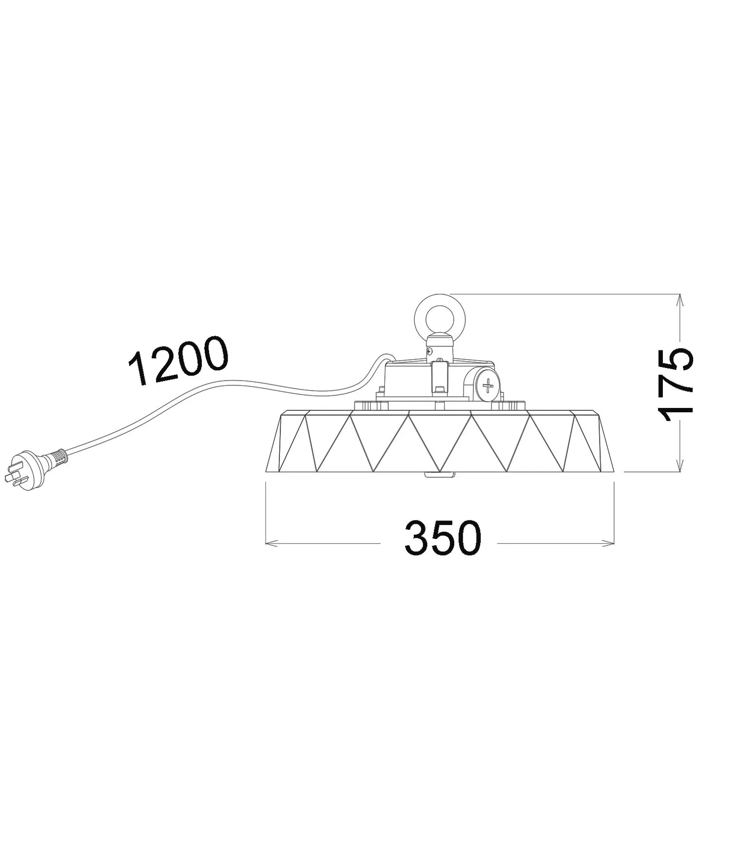 CLA HIBTRI2 LED Power Switchable Tri-CCT High Bay IP65