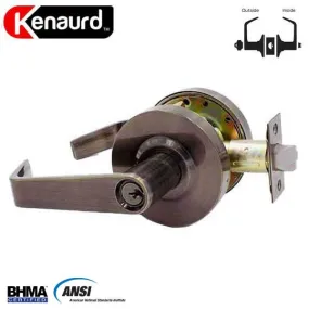 Commercial Lever Set Handle - 2-3/4” Standard Backset - Antique Brass - Entrance - Grade 2