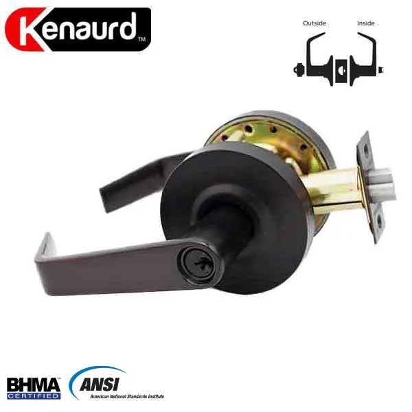 Commercial Lever Set Handle - 2-3/4” Standard Backset - Oil Rubbed Bronze - Entrance - Grade 2