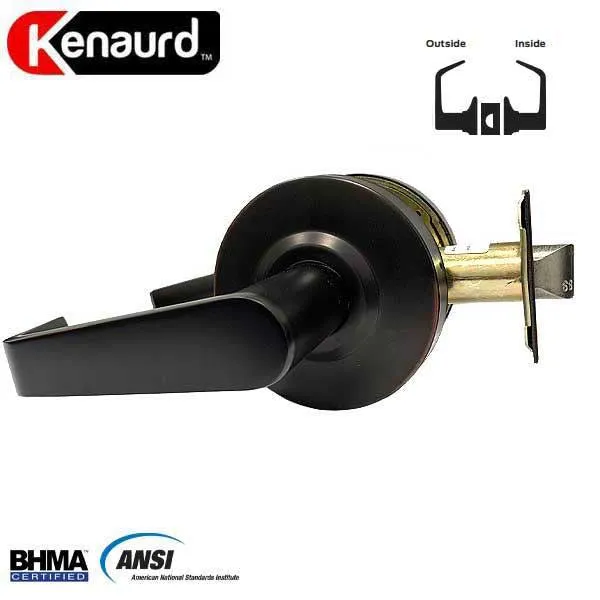 Commercial Lever Set Handle - 2-3/4” Standard Backset - Oil Rubbed Bronze - Passage - Grade 2