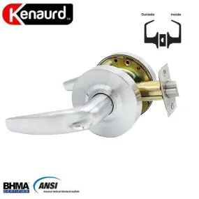 Commercial Lever Set Handle - Contemporary Design - 2-3/4” Standard Backset - Satin Chrome - Passage - Grade 2