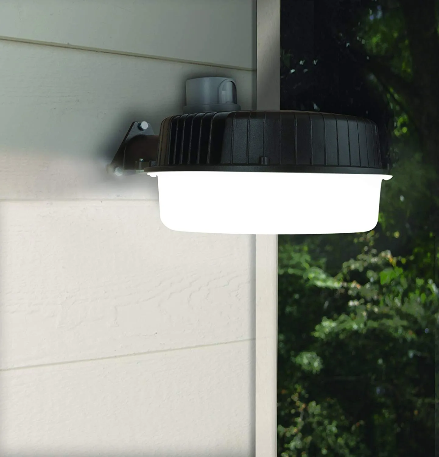 Cooper Lighting AL2050LPCBZ 42 Watt LED Area Barn Light w/ Photo Control 5000K (with Arm)
