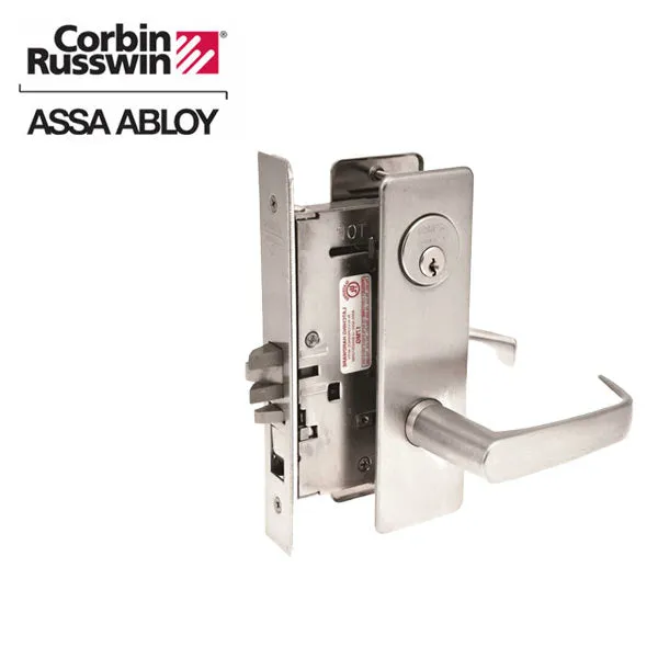Corbin Russwin - ML2030 - Mechanical Mortise Lock - Privacy Bedroom or Bathroom - CSM Trim - Satin Stainless Steel - Grade 1
