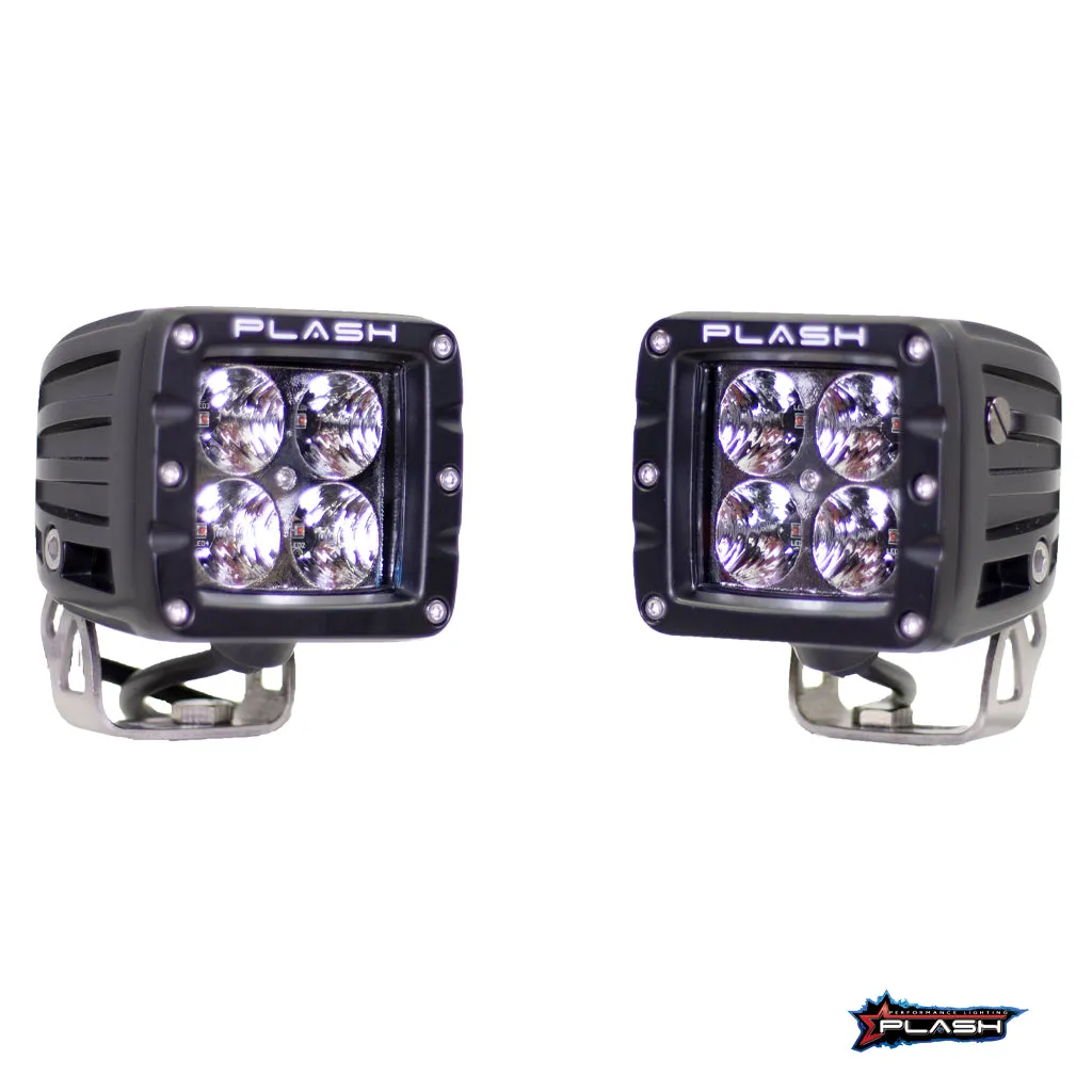 Cube Lights - 12W - Amber - Pair