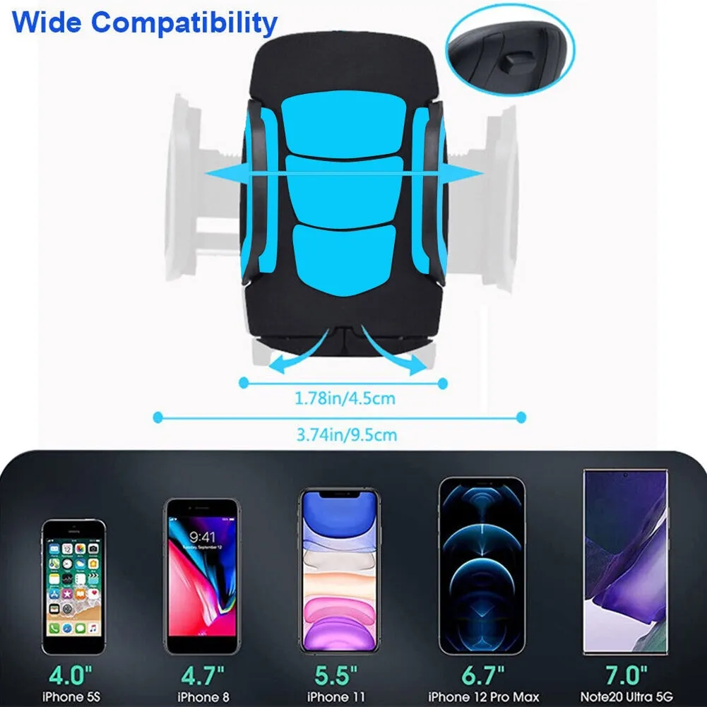 Cup Holder Phone Mount For Car Expandable Base Height Adjustable