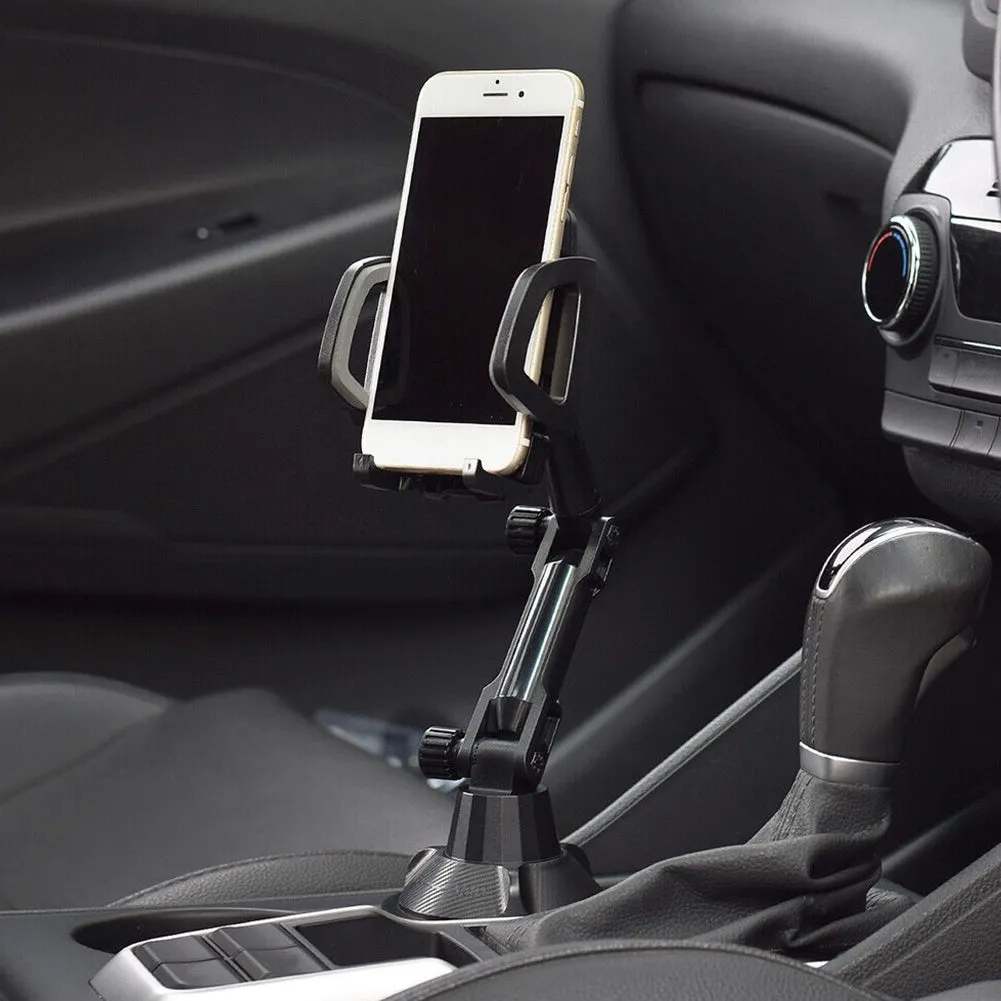 Cup Holder Phone Mount For Car Expandable Base Height Adjustable