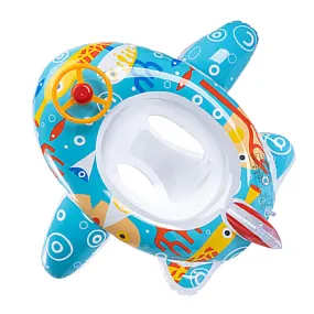 Cute Child Kids Inflatable Pool Float PVC Summer Swim Float Air Bed Lake Boat Swimming Floats with 2 Handles Surfing Raft Bodyboard Floating Mattress Seat Swim Ring for Girls Boys 1-5 Years