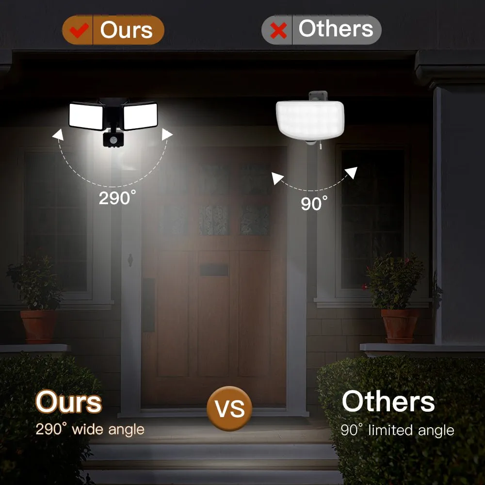Depuley LED Motion Sensor Flood Light Outdoor-20W Pir Sensitive Security Lights Wall Fixture Lamps Waterproof Floodlight for Garage Yard Patio Pathway Porch Entryways-Daylight White with Plug-In