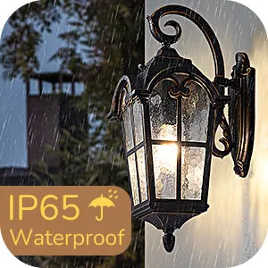 Dusk to Dawn Outdoor Wall Lights-HOWL06N