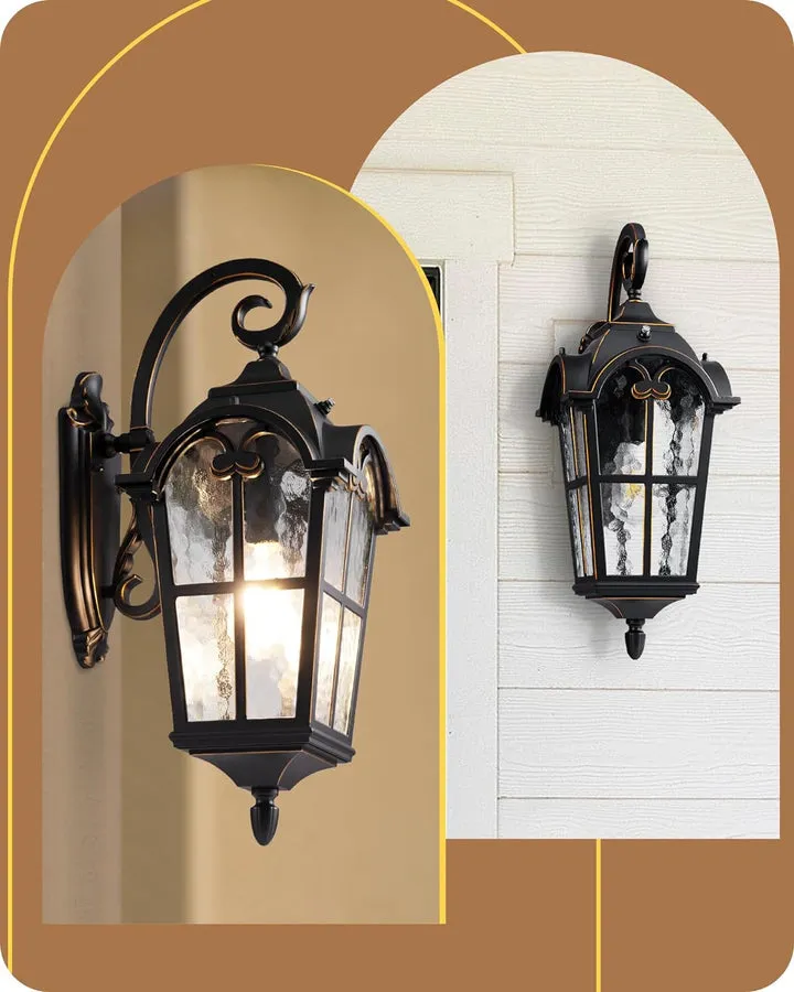 Dusk to Dawn Outdoor Wall Lights-HOWL06N