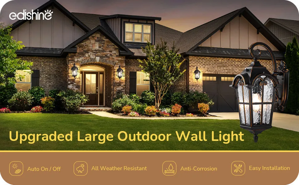 Dusk to Dawn Outdoor Wall Lights-HOWL06N
