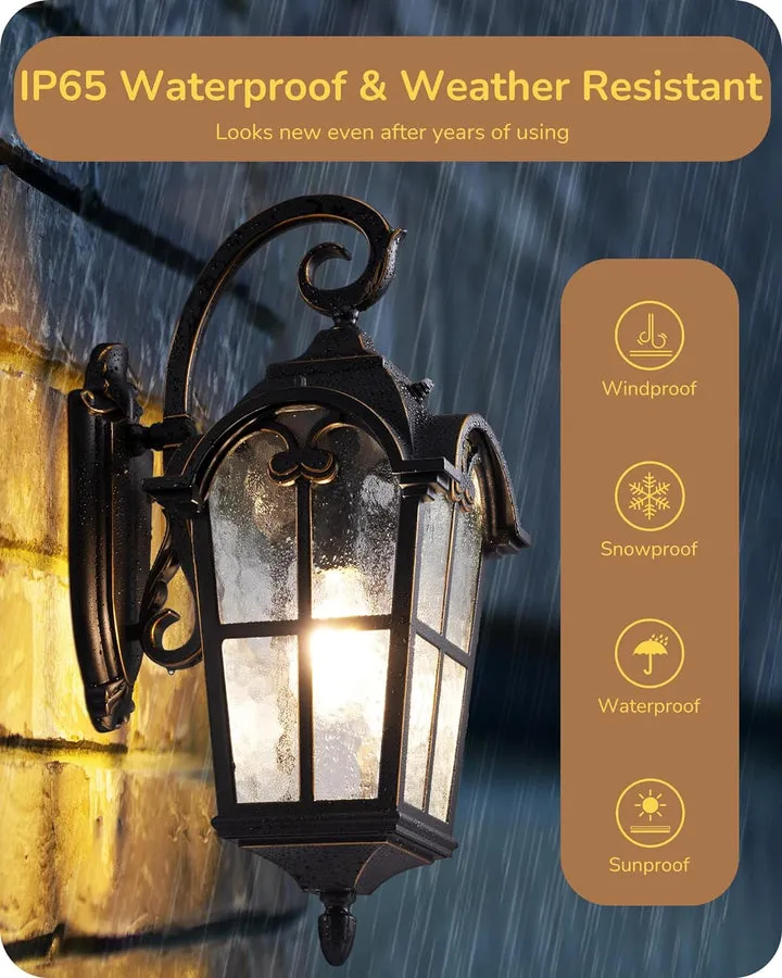 Dusk to Dawn Outdoor Wall Lights-HOWL06N