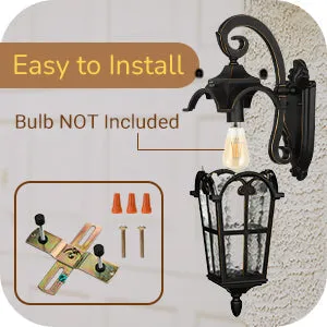 Dusk to Dawn Outdoor Wall Lights-HOWL06N
