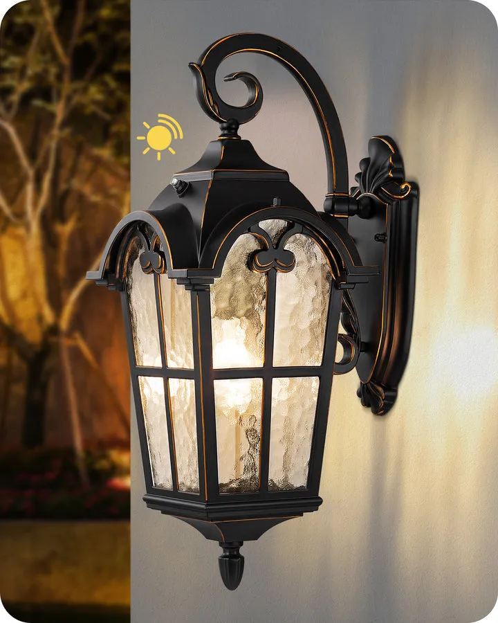 Dusk to Dawn Outdoor Wall Lights-HOWL06N