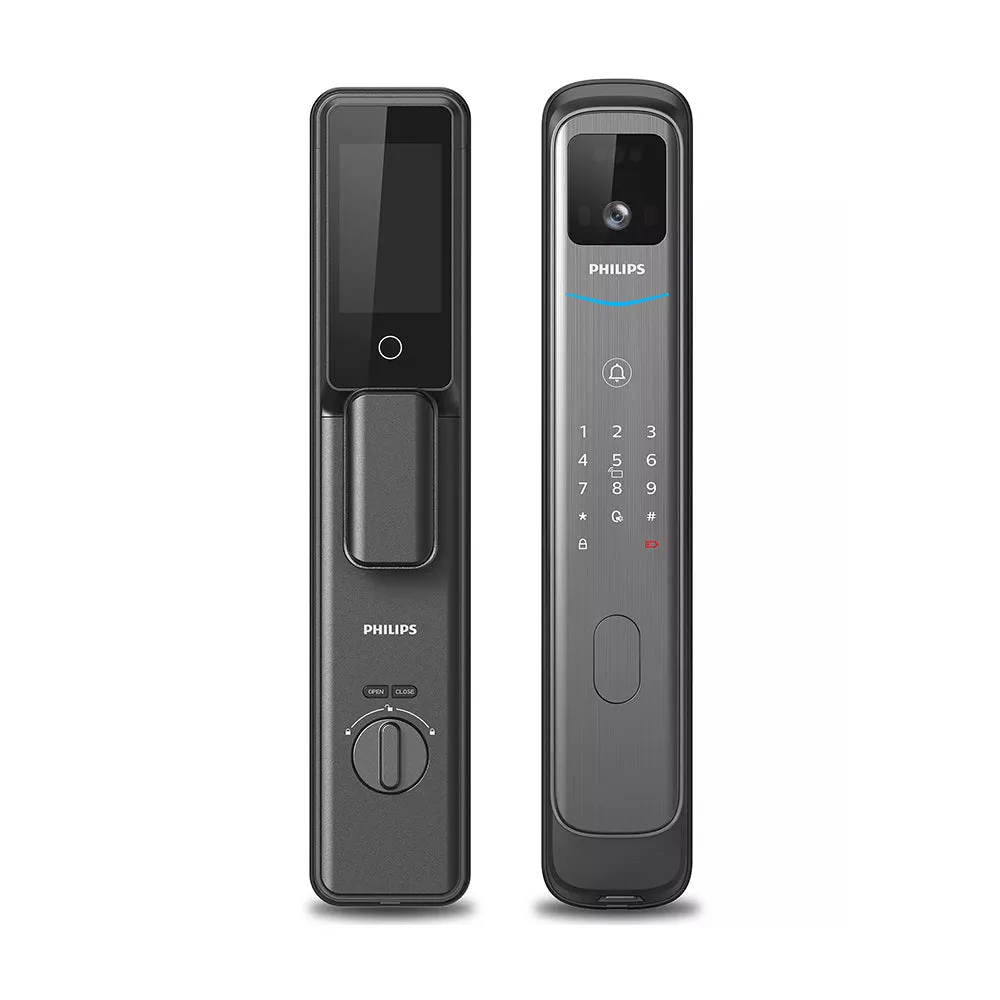 Electronic lock Philips 702-FVP, biometric, black
