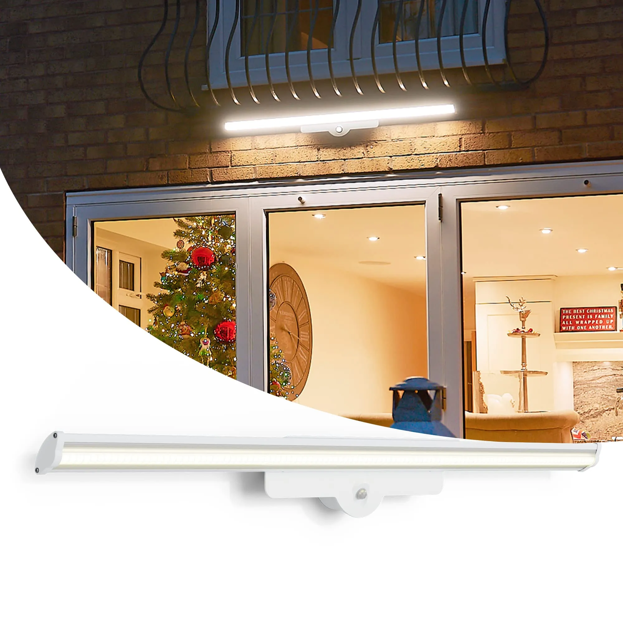 Elevate Your Outdoors with Smart WiFi Decking Lights: Mains Powered, Motion Sensor, 20W, IP65 Waterproof, UK-Made Patio Lights - Grey [Energy Class A ]