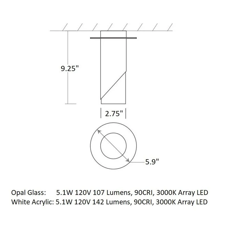 Ellipse Flush Mount