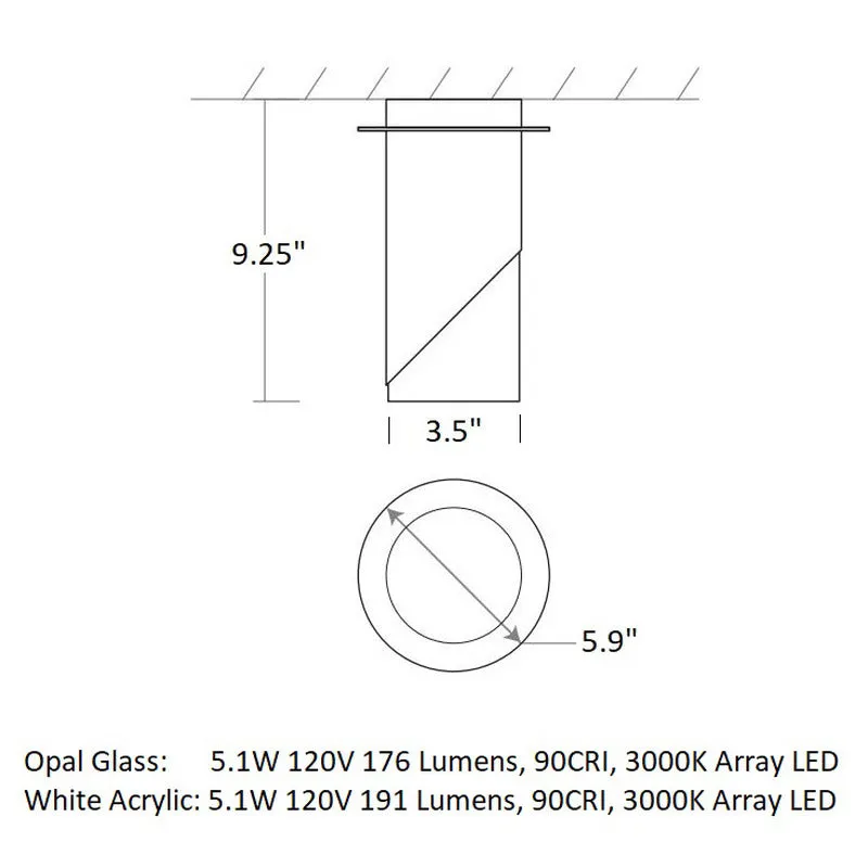 Ellipse Flush Mount