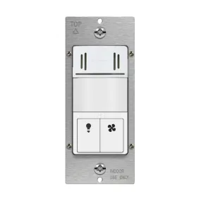 Enerlites DWHOS Dual-Load Humidity Sensor and 180° PIR Motion Sensor Wall Switch